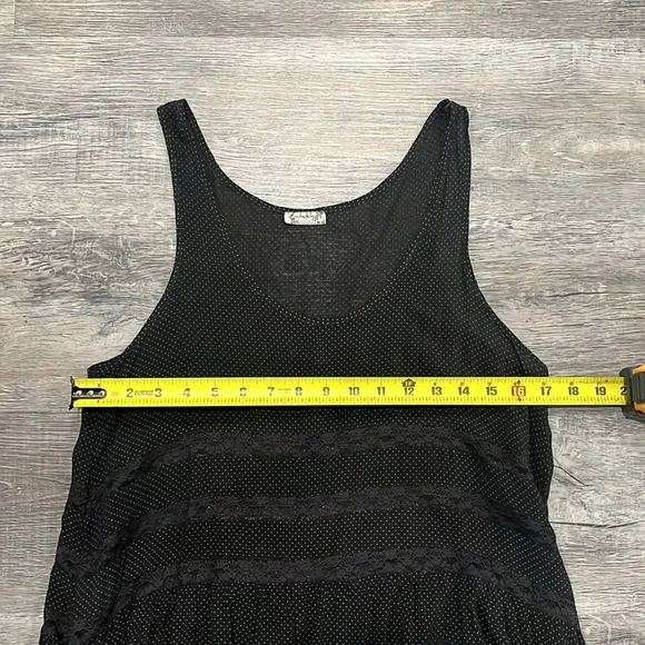 **SOLD** Free People Voile and Lace Trapeze Slip in all black - S - Picture 15 of 17
